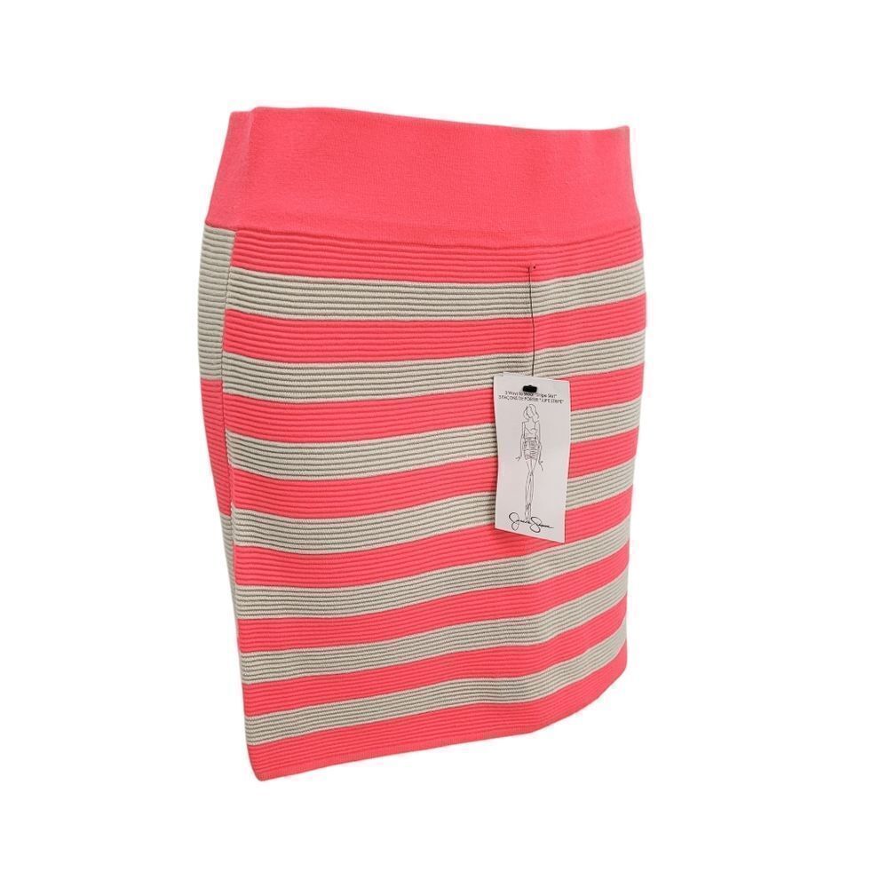 Brand New Jessica Simpson Pink & Grey Skirt Size: M